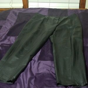 100% Genuine Black leather pant